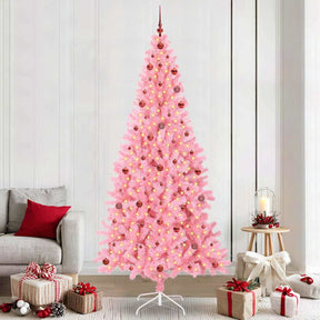 Vidaxl kerstboom roze 240 cm pvc