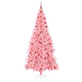 Vidaxl kerstboom roze 240 cm pvc