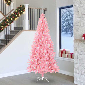Vidaxl kerstboom roze 240 cm pvc