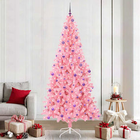 Vidaxl kerstboom roze 240 cm pvc