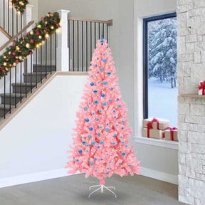 Vidaxl kerstboom roze 240 cm pvc
