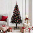 Vidaxl kerstboom zwart 150 cm pvc