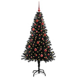 Vidaxl kerstboom met 150 led met standaard zwart 150 cm pvc