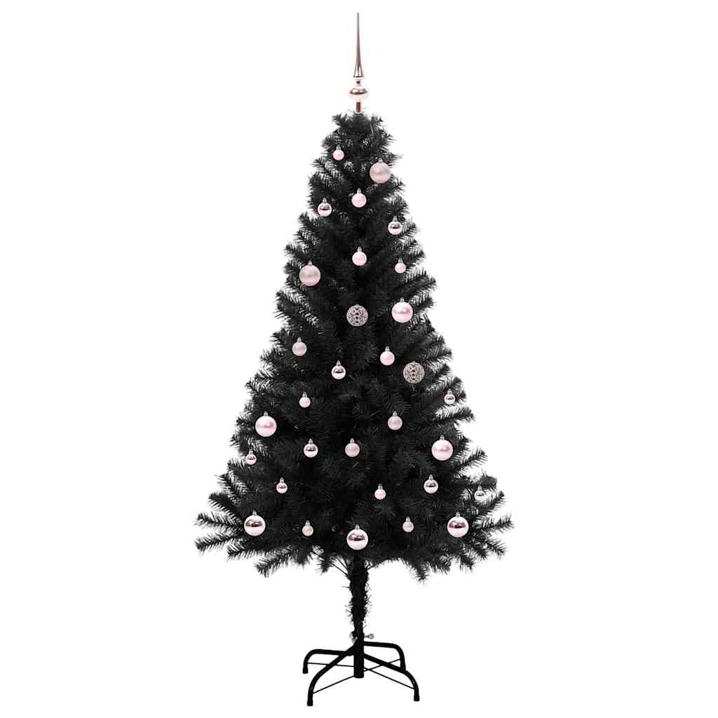 Vidaxl kerstboom zwart 150 cm pvc