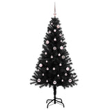 Vidaxl kerstboom zwart 150 cm pvc