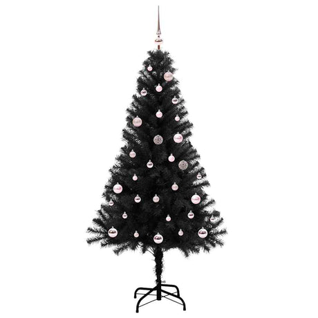 Vidaxl kerstboom zwart 150 cm pvc