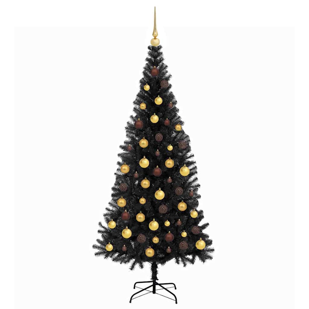 Vidaxl kerstboom zwart 180 cm pvc