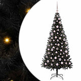 Vidaxl kerstboom met 300 led met standaard zwart 180 cm pvc