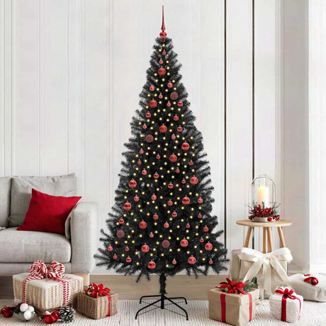 Vidaxl kerstboom zwart 210 cm pvc