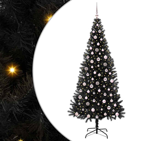 Vidaxl kerstboom zwart 240 cm pvc