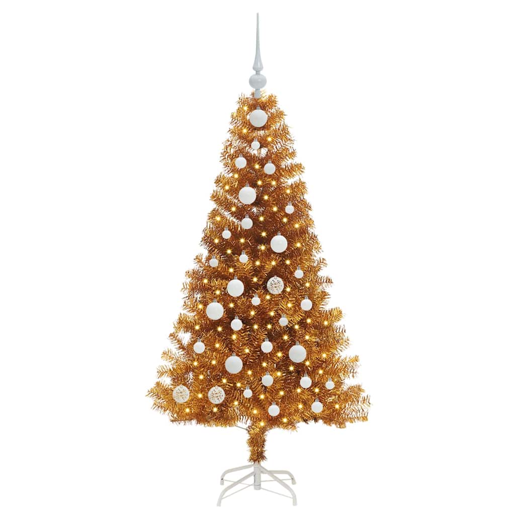 Vidaxl kerstboom goud 120 cm pet