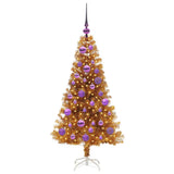 Vidaxl kerstboom goud 120 cm pet