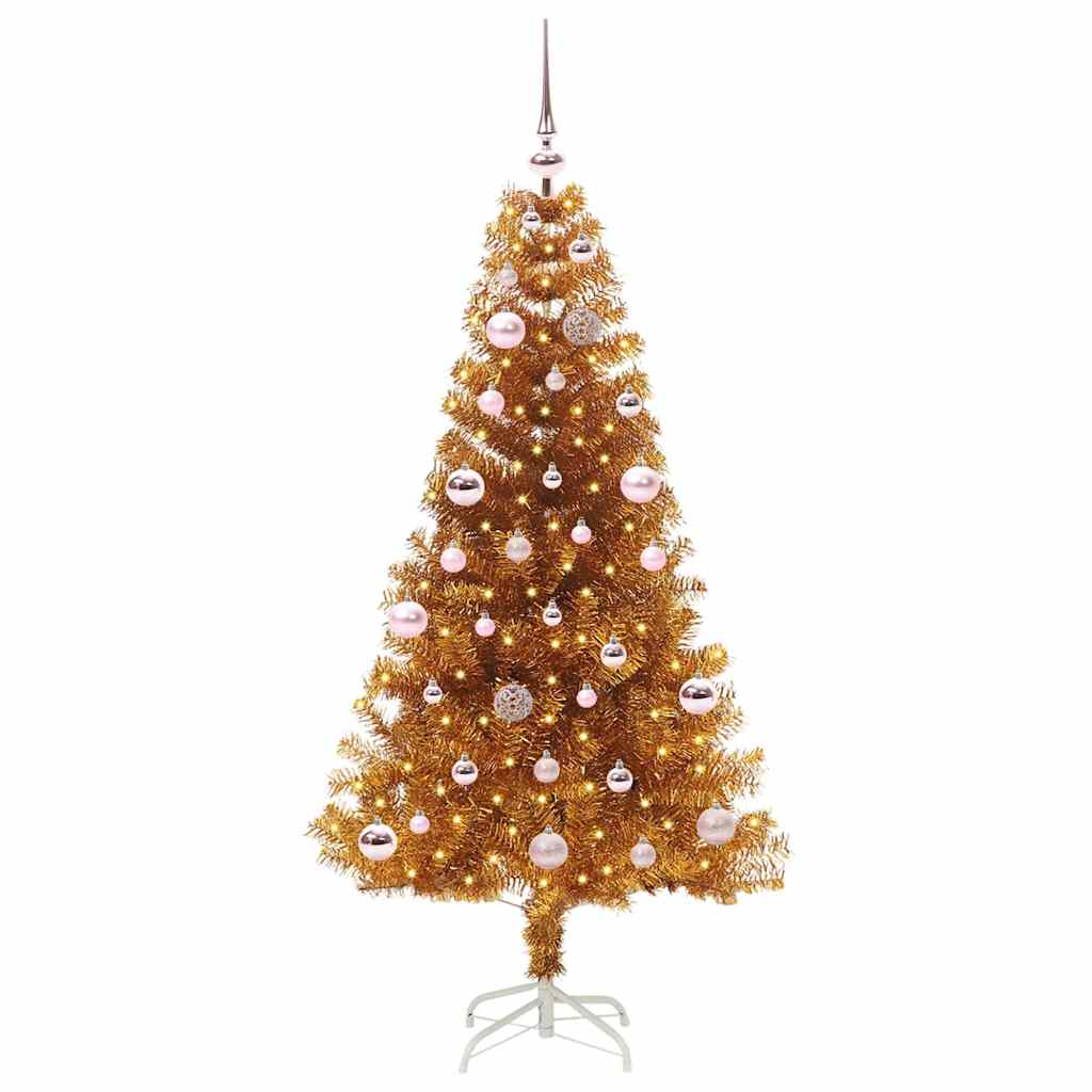 Vidaxl kerstboom goud 150 cm pet