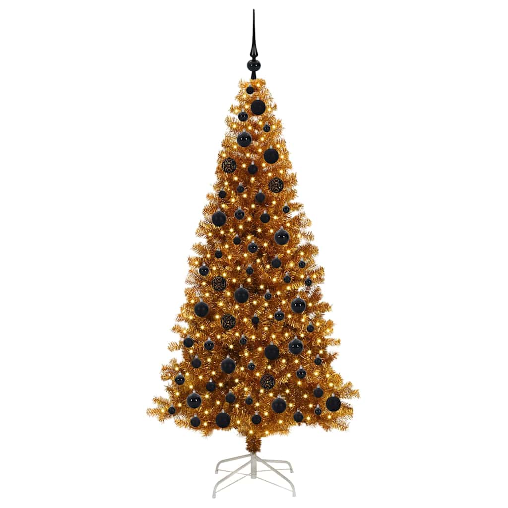 Vidaxl kerstboom goud 180 cm pet