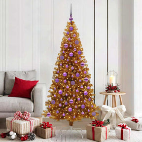 Vidaxl kerstboom goud 180 cm pet
