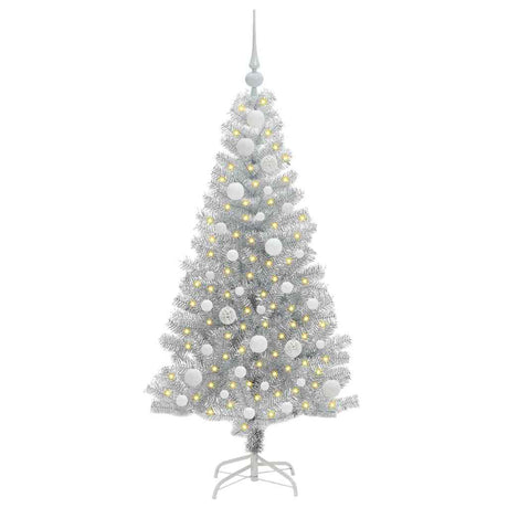 Vidaxl kerstboom zilver 120 cm pet