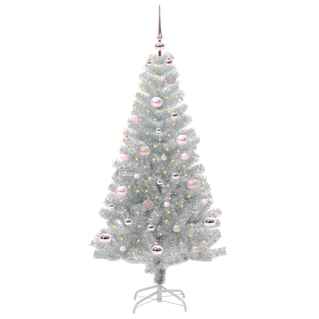 Vidaxl kerstboom zilver 150 cm pet