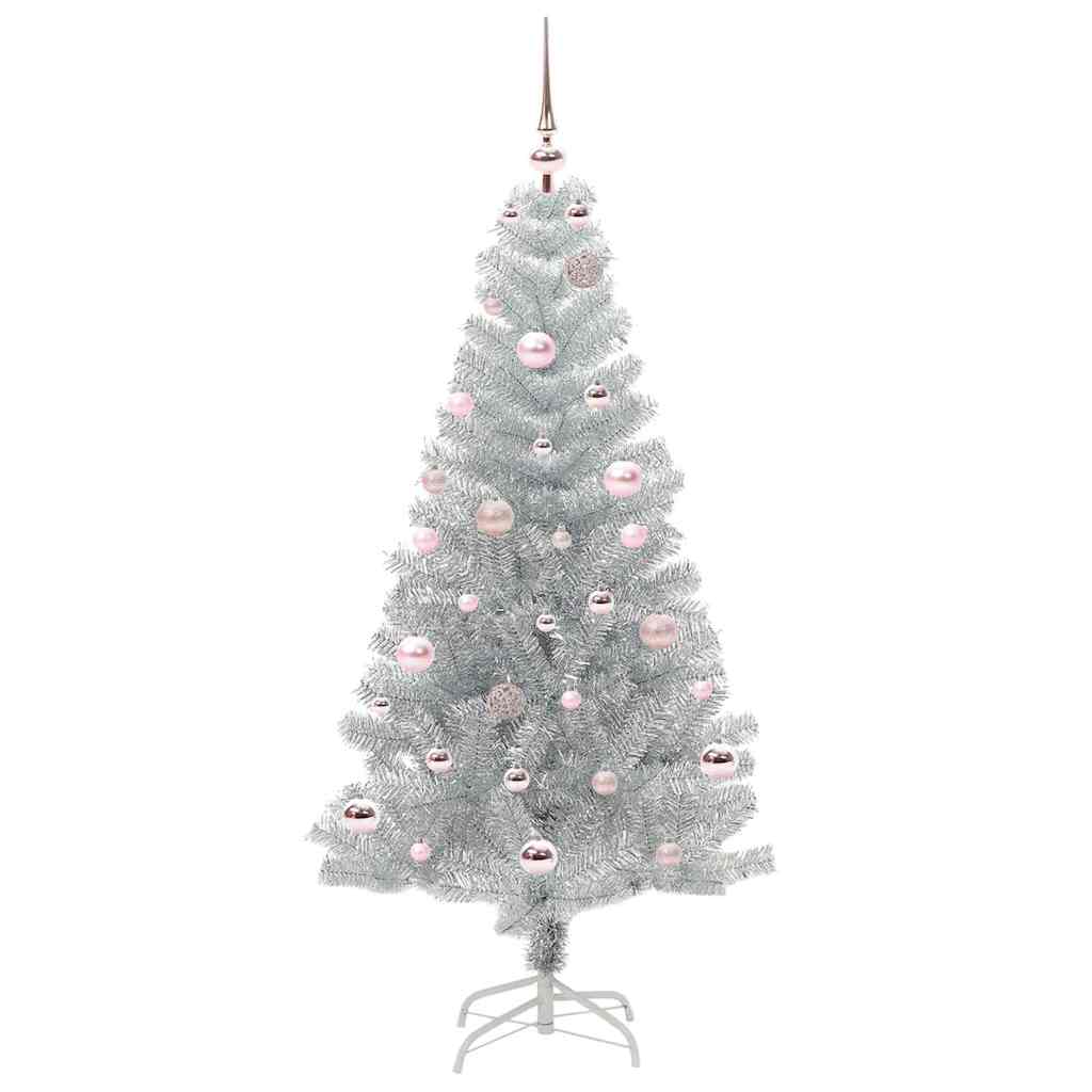 Vidaxl kerstboom zilver 150 cm pet