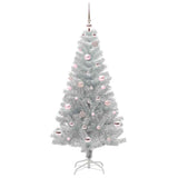 Vidaxl kerstboom zilver 150 cm pet