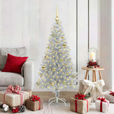 Vidaxl kerstboom zilver 150 cm pet