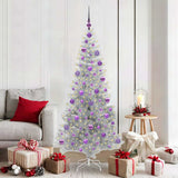 Vidaxl kerstboom zilver 180 cm pet