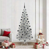 Vidaxl kerstboom zilver 210 cm pet