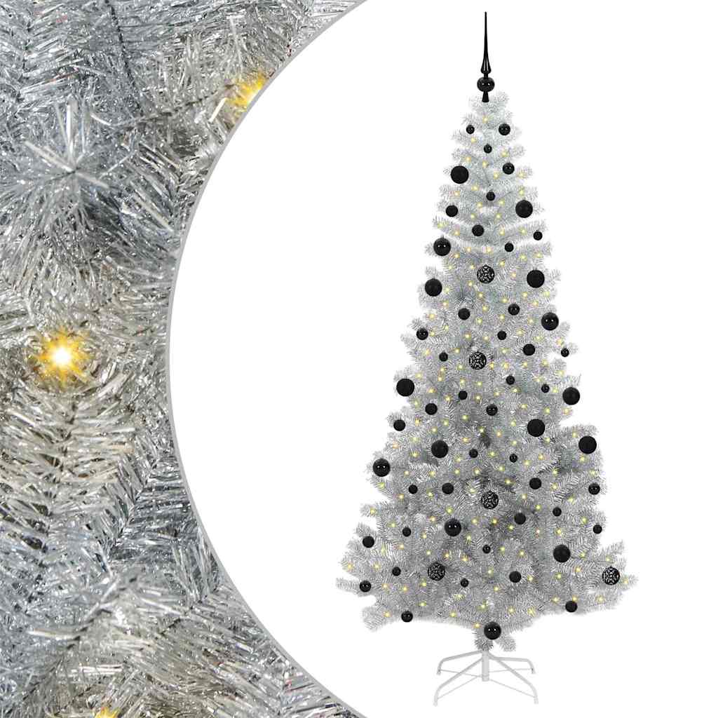 Vidaxl kerstboom zilver 210 cm pet