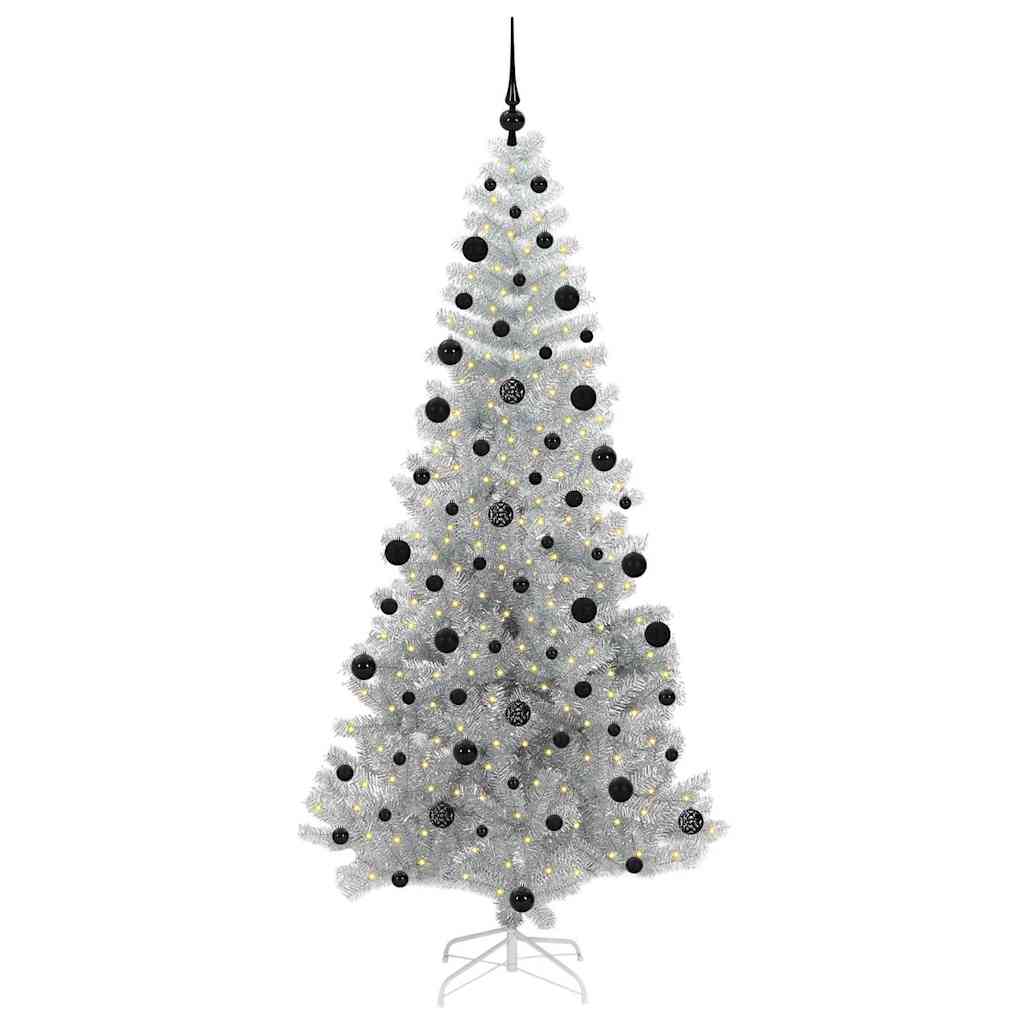 Vidaxl kerstboom zilver 210 cm pet