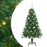 Vidaxl kunstkerstboom groen 150 cm pvc en staal en kunststof