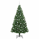 Vidaxl kunstkerstboom groen 210 cm pvc en staal en kunststof