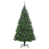 Vidaxl kunstkerstboom groen 210 cm pvc en staal en kunststof