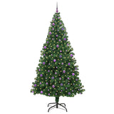 Vidaxl kunstkerstboom groen 240 cm pvc en staal en kunststof