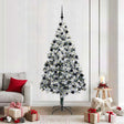 Vidaxl kunstkerstboom wit 210 cm pvc en staal en kunststof
