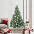 Vidaxl kunstmatig voorverlicht kerstboom groen 210 cm pvc