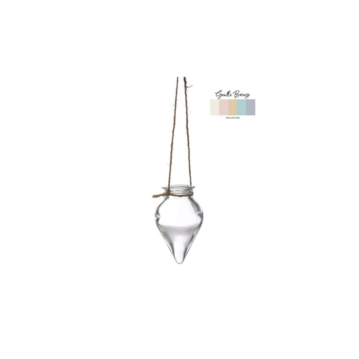 Ideen 4 Jahreszeiten Vase Breeze hängend ø6xh31cm klar