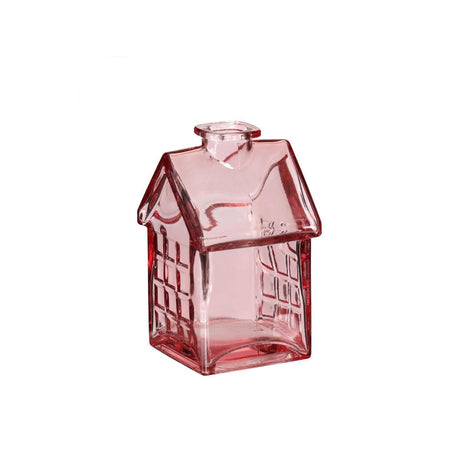 Ideen 4 Jahreszeiten Glashaus 7x7,5xh12cm hellrosa