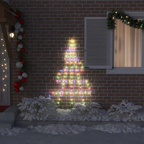Vidaxl led kerstboom met grondspiesjes meerkleurig 182 cm metaal