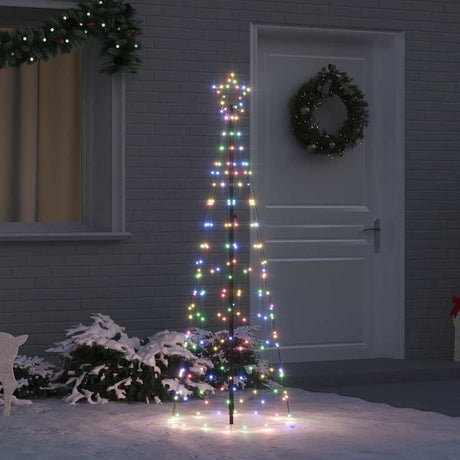 Vidaxl led kerstboom ekenas 250 cm 390 led's meerkleurig staal