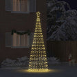 Vidaxl led kerstboom ekenas 400 cm 800 led's warmwit staal goud