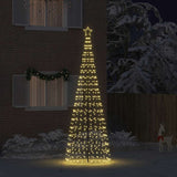 Vidaxl led kerstboom ekenas 400 cm 800 led's warmwit staal goud