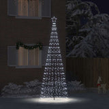 Vidaxl led kerstboom ekenas 400 cm 800 led's koudwit staal koudwit