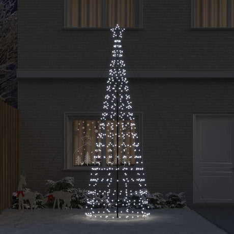 Vidaxl led kerstboom ekenas 400 cm 800 led's koudwit staal koudwit