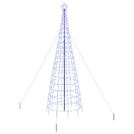Vidaxl led kerstboom ekenas 400 cm 800 led's blauw staal blauw