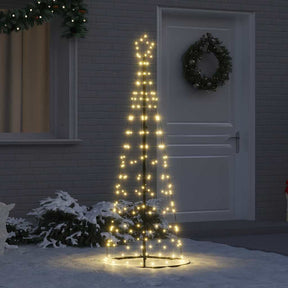 Vidaxl led kerstboom ekenas 250 cm 390 led's warmwit staal warmwit
