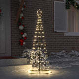 Vidaxl led kerstboom ekenas 250 cm 390 led's warmwit staal warmwit