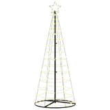 Vidaxl led kerstboom ekenas 250 cm 390 led's warmwit staal warmwit