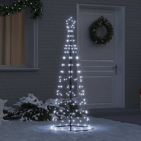 Vidaxl led kerstboom ekenas 250 cm 390 led's koudwit staal koudwit