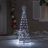 Vidaxl led kerstboom ekenas 250 cm 390 led's koudwit staal koudwit