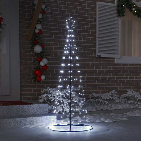 Vidaxl led kerstboom ekenas 250 cm 390 led's koudwit staal koudwit