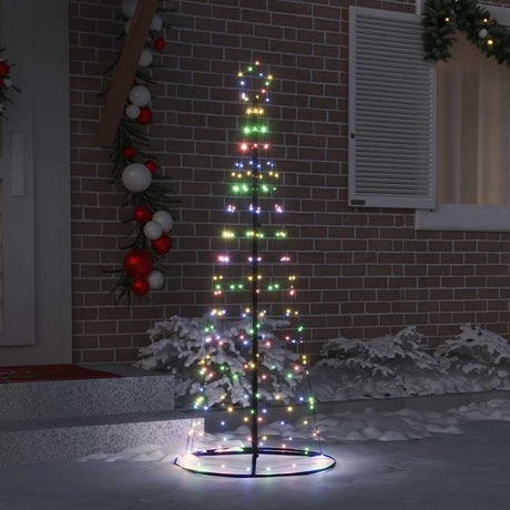 Vidaxl led kerstboom ekenas 250 cm 390 led's meerkleurig staal